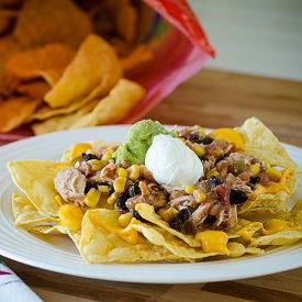 Crockpot Chicken Nachos