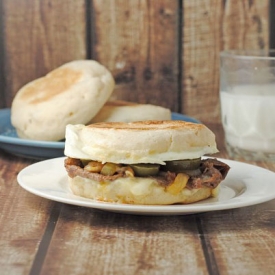 Spicy Steak Breakfast Sandwich