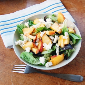 Peach Chevre Salad