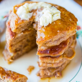 Apple Pie Pancakes w/ Vanilla Maple