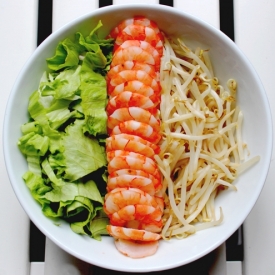 Bean Sprout & Shrimp Salad