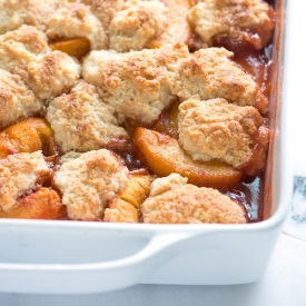 Spiced Peach Cobbler