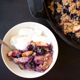 Peach Blueberry Cobbler