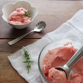 Watermelon Lychee Sherbet