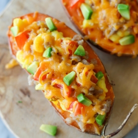 Breakfast Stuffed Sweet Potatoes