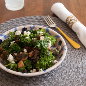 Kale Salad with Mushrooms