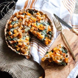 Butternut Squash-Kale Tart