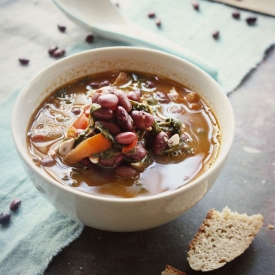 Kidney Beans & Spinach Soup