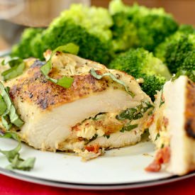 Sun-Dried Tomato Stuffed Chicken