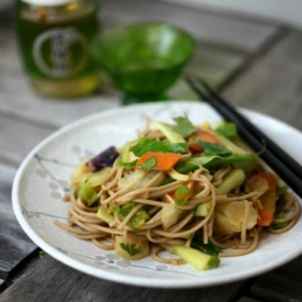 Soba Noodle Salad with Peanut Sauce