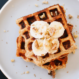 Banana Nut Waffles