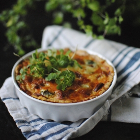 Pie with Chorizo and Broccoli