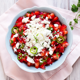 Strawberry & Goat Cheese Salsa