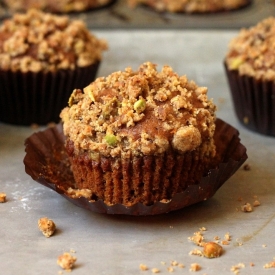 Pumpkin Pistachio Muffins