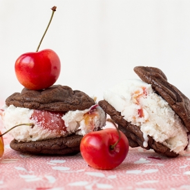 Cherry Ice Cream Sandwich