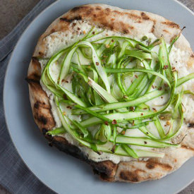 Grilled Asparagus Flatbread