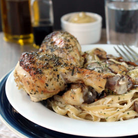 Tarragon-Dijon Chicken and Pasta