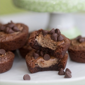 Cracked Protein Brownie Bites