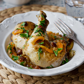 Chicken with Raisins and Apricot