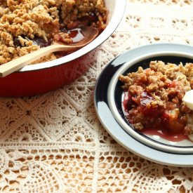 Coconut Plum Crumble