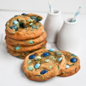 Soft Baked Cookie Monster Cookies