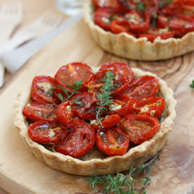 Eggplant and Cherry-Tomato Tart