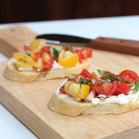 Heirloom Tomato Bruschetta