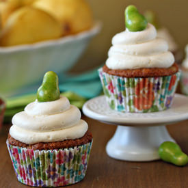 Pear Cupcakes & Honey Buttercream