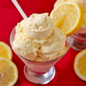 Healthy Lemon Frozen Yogurt!