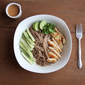 Chicken Soba Noodles w Peanut Sauce