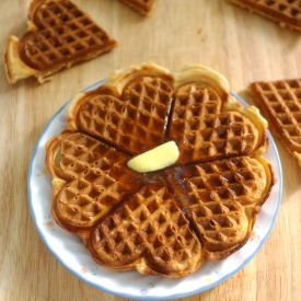 Vanilla Bean Yeasted Waffles