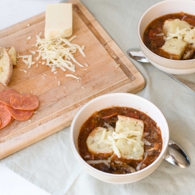 Slowcooker Pizza Soup