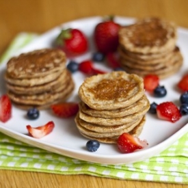 Oatmeal Cottage Cheese Pancakes