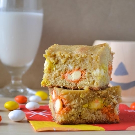 Candy Corn M&M Blondies