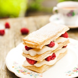 Mille-Feuille with Raspberries