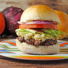 Hatch Chile Pimento Cheese Burgers