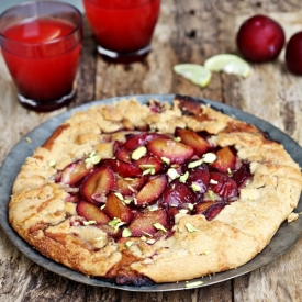 Wholewheat Plum Frangipane Galette