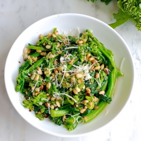 Broccoli Rabe with Pine Nuts