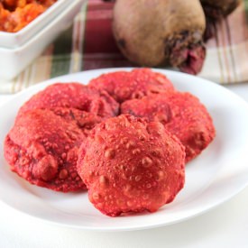 Beetroot Poori (Puri)