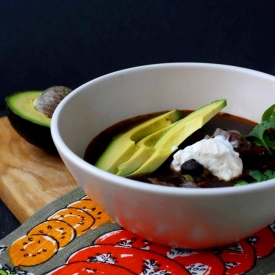 Black Bean and Chicken Soup