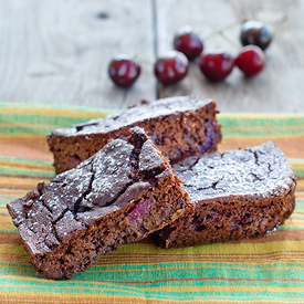 Double Chocolate Cherry Brownie