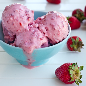 Dairy-Free Strawberry Ice Cream