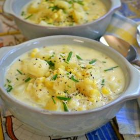 Corn and Cheddar Cheese Chowder