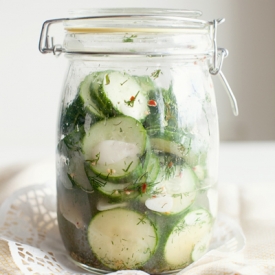 Homemade English Cucumber Pickles