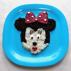 Minnie Mouse – Fish and Black Rice