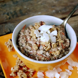 Vegan Carrot Cake Overnight Oats