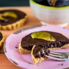 Chocolate and Plums Mini-Tarts