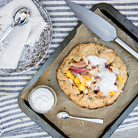 Mango + White Peach Galette