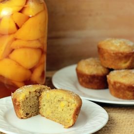 Peach Cobbler Muffins