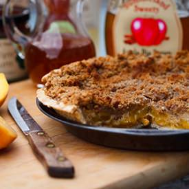 Sour Cream Peach Pie